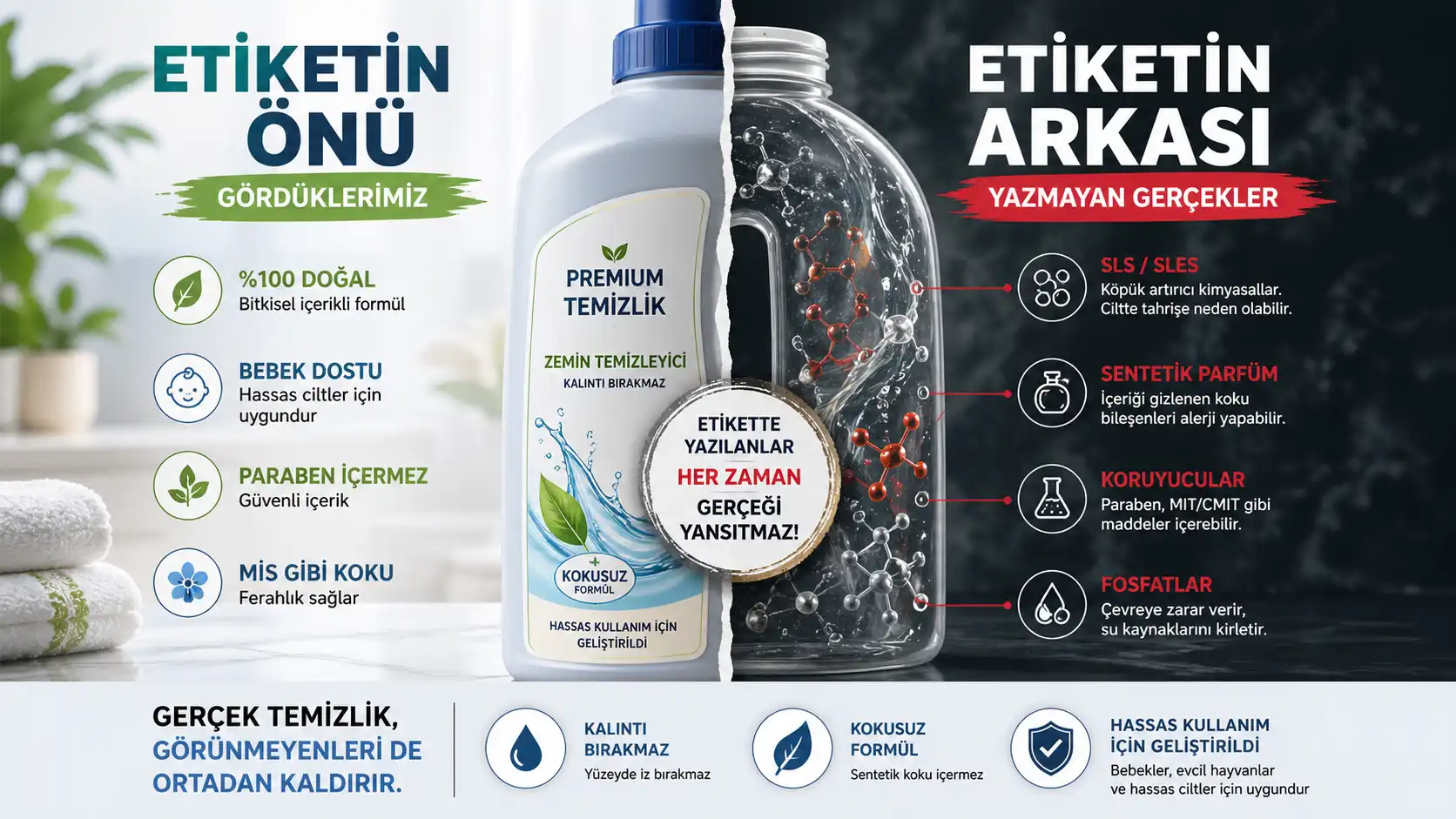 temizlik ürünleri içerik analizi